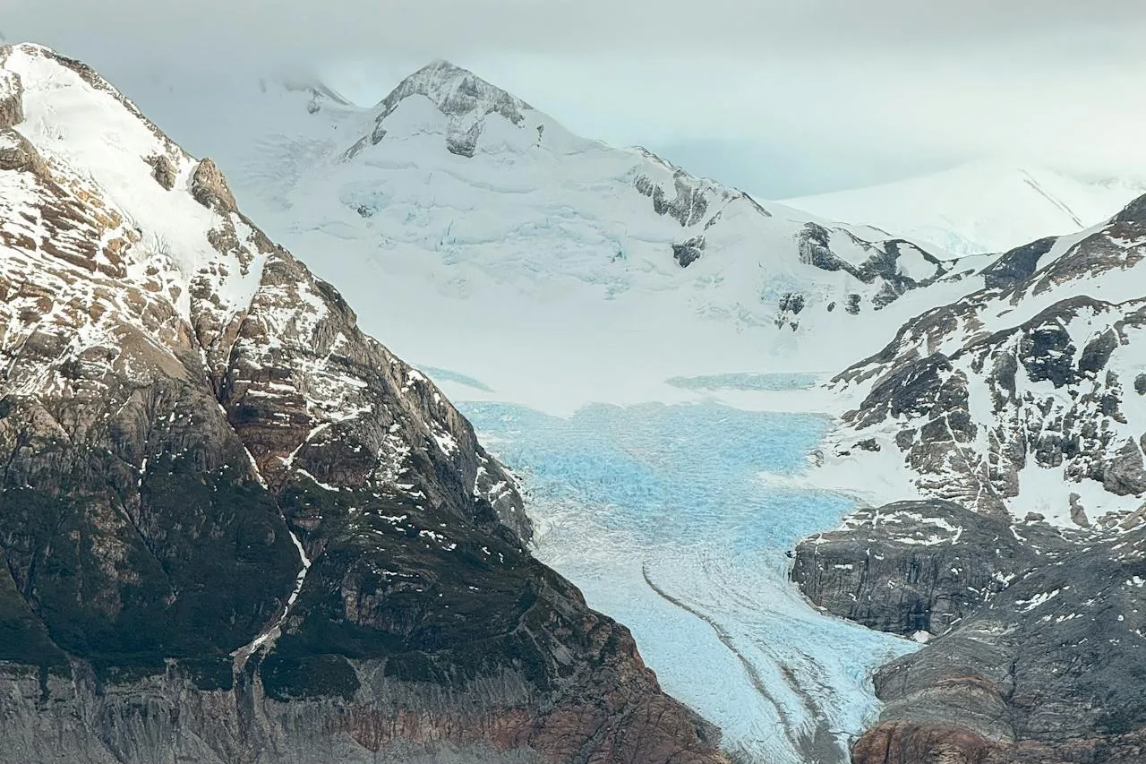 Gletscher in den Bergen