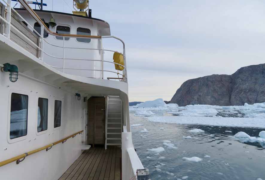 Sieben Seemeilen vor dem Store Glacier