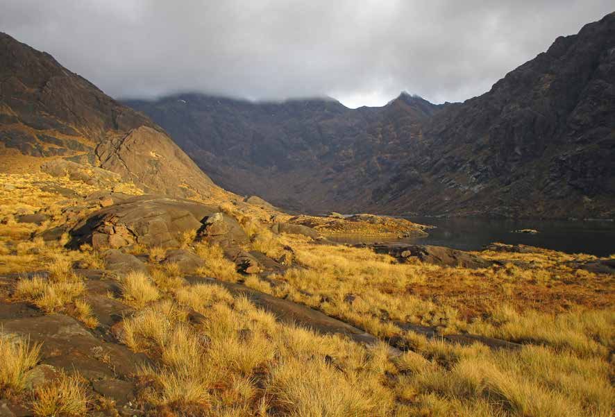 Loch Coruisk vor den Cuillin-Bergen auf der Isle of Skye