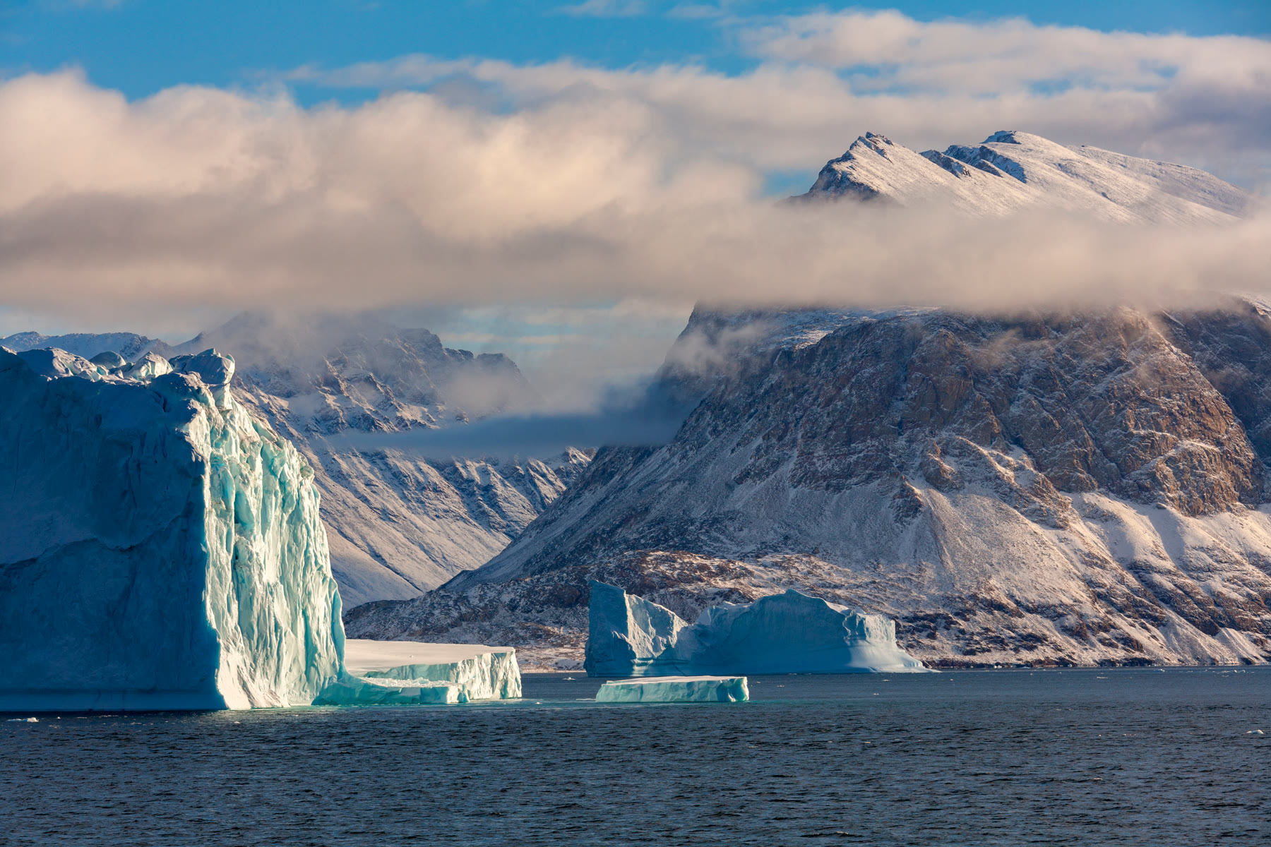 Eisberge vor der Küste Ostgrönlands
