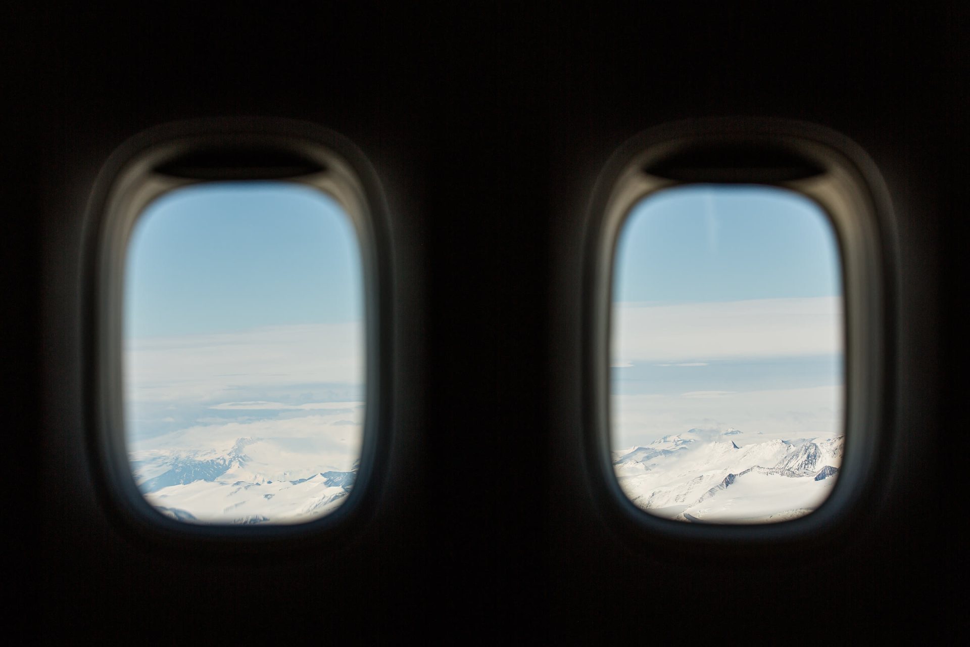 Flug über die Drake-Passage zur Antarktis