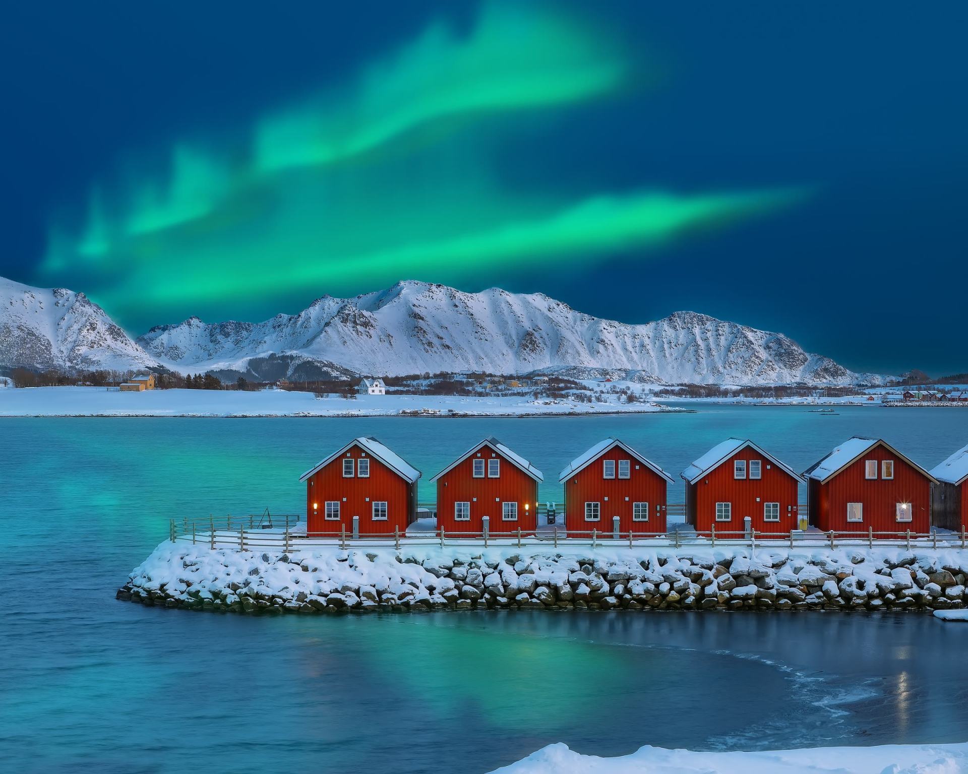 Nordlichter über Nordnorwegen