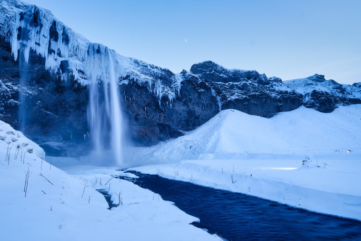 Vereister Seljalandsfoss