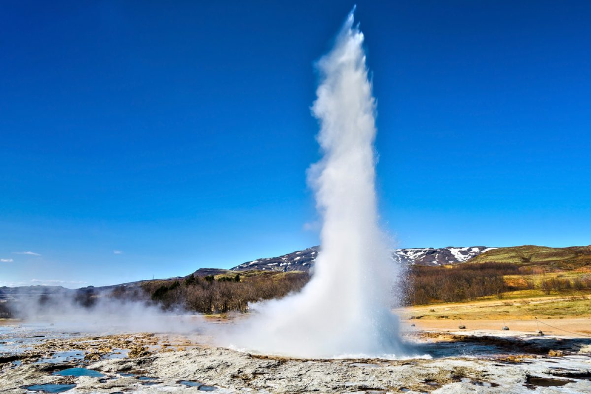 IS Island Eruption of Strokkur Geyser
