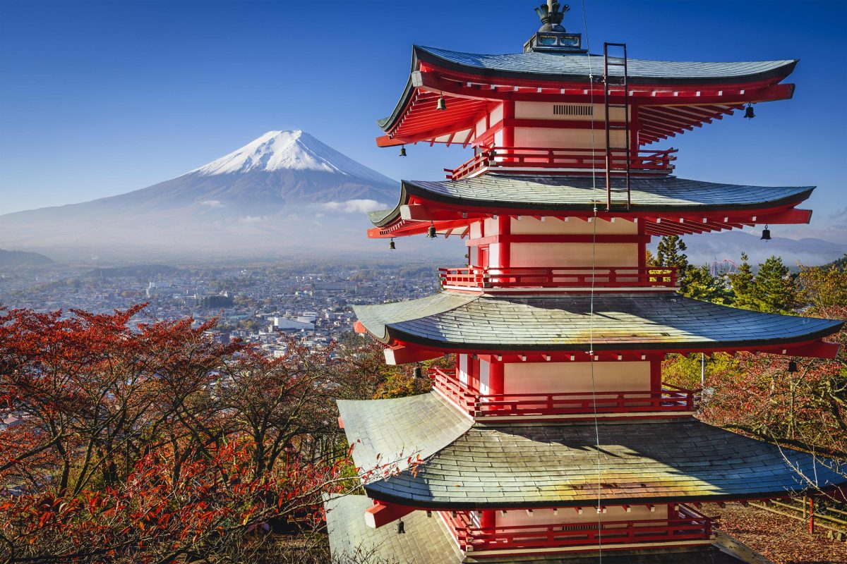 JP7RZEN Japan Fuji und Pagoda