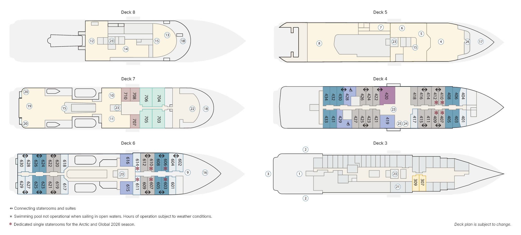 Decksplan MS SYLVIA EARLE