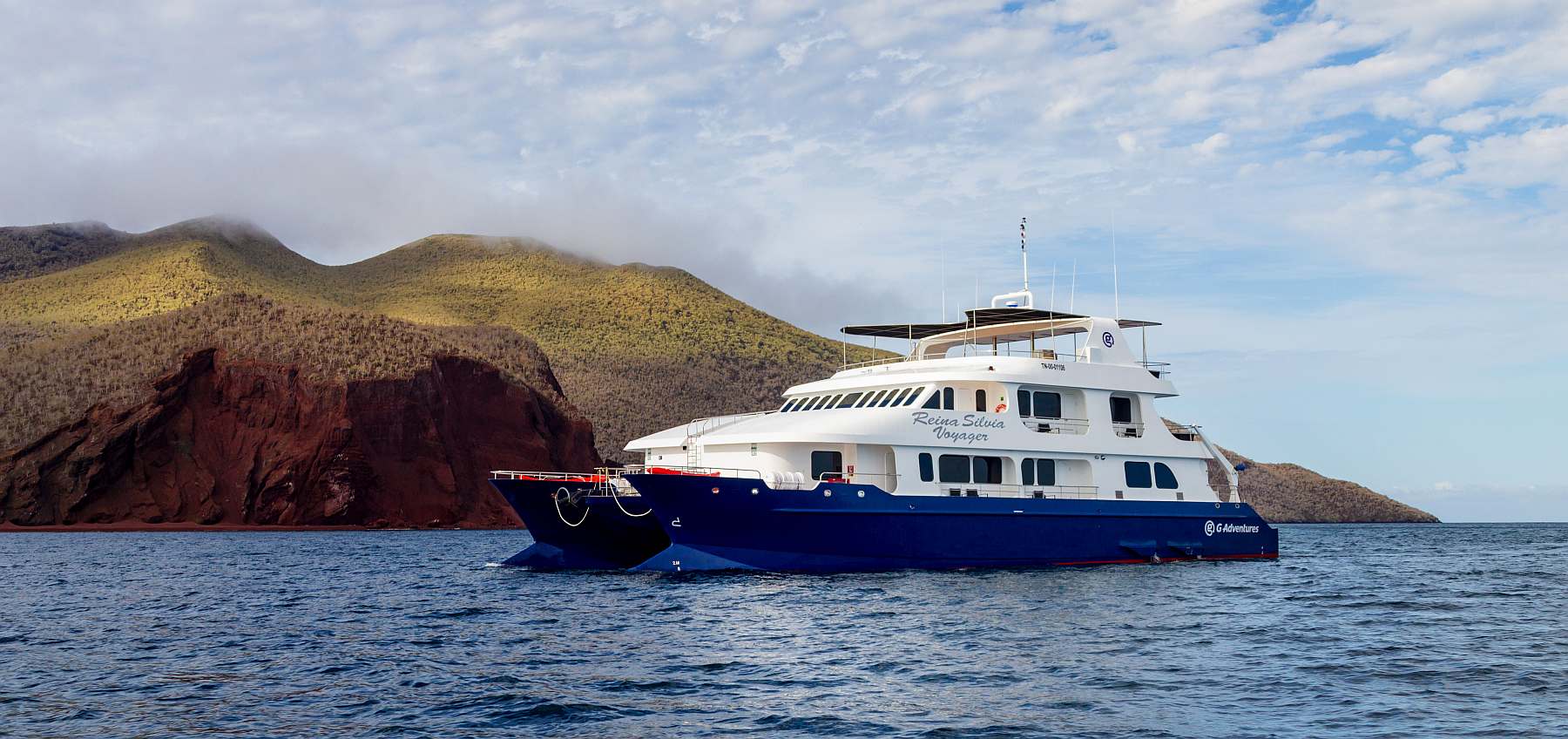 Yacht in Galápagos-Gewässern