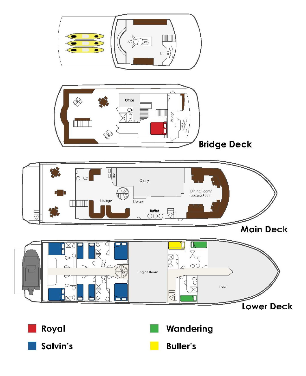 Decksplan MS HERITAGE EXPLORER
