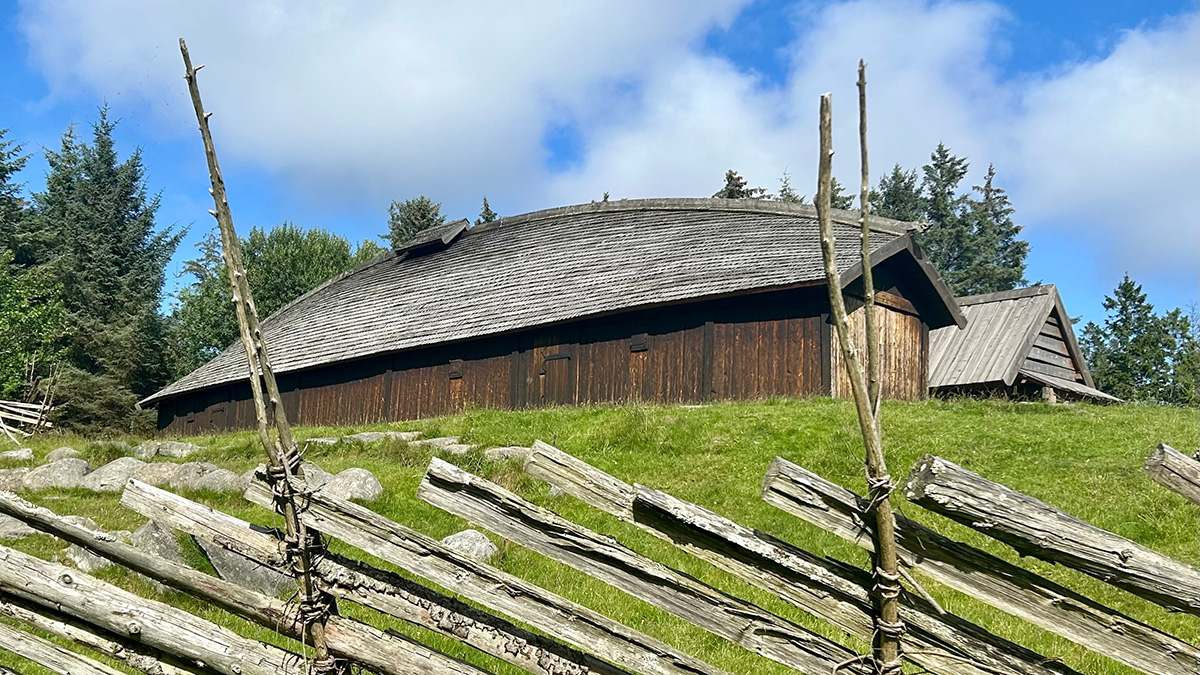 Viking farm in Avaldsnes, Norway. — Foto: HX