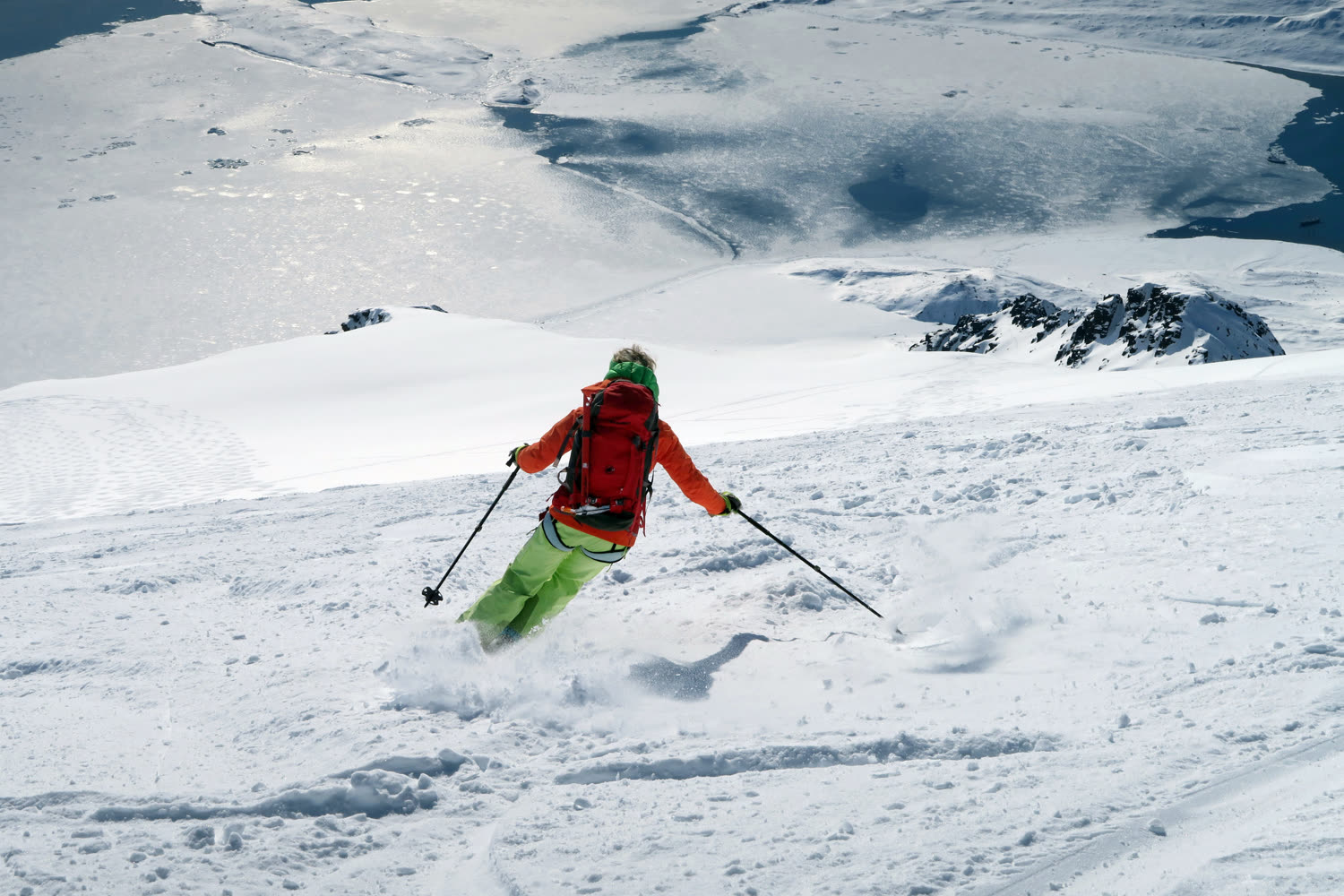 Dynamische Skiabfahrt — Foto: Oceanwide Expeditions