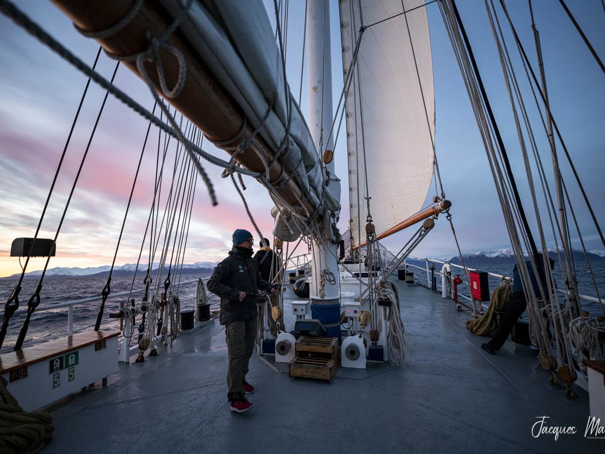 Ostgrönland – Scoresby Sund – Island , Aurora Borealis, Fly & Sail