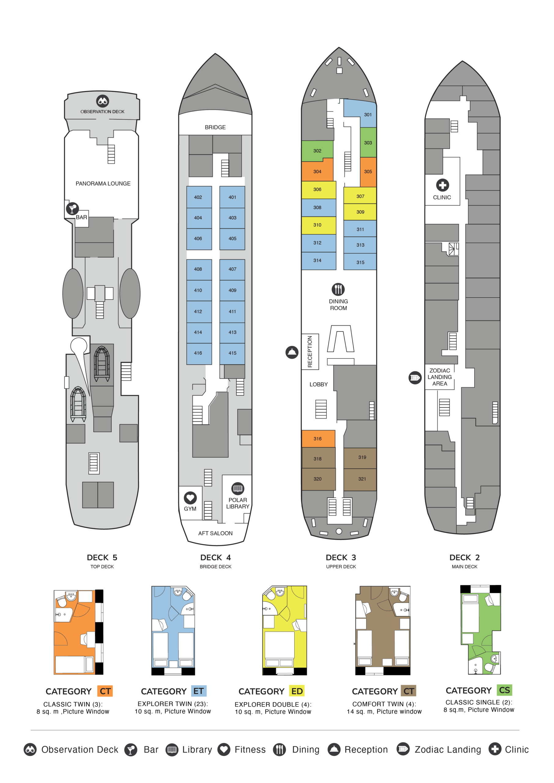Decksplan OCEAN NOVA