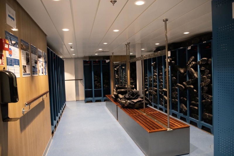 Mudroom — Ausrüstung und Stiefel für die Anlandungen