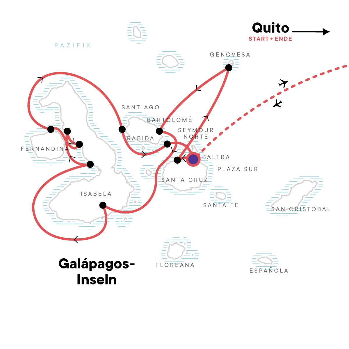 Galapagos: Nördliche, westliche & zentrale Inseln - 10 Tage YOLITA - Polar