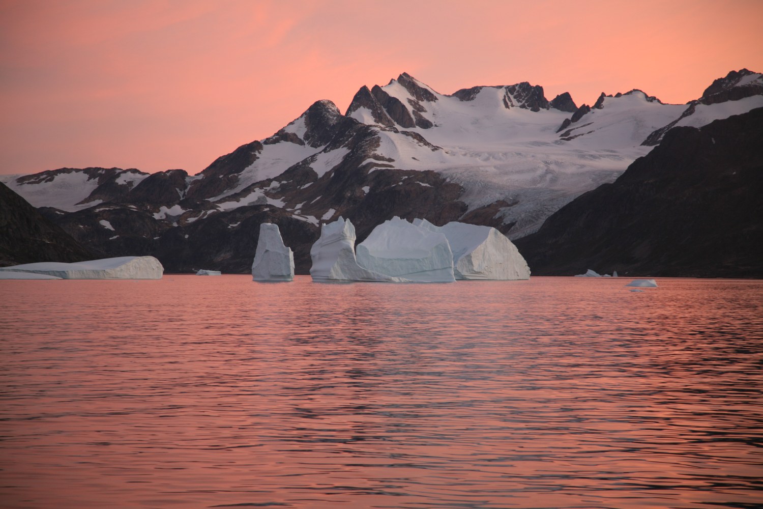 Eisberge im Abendlicht — Foto: Oceanwide Expeditions