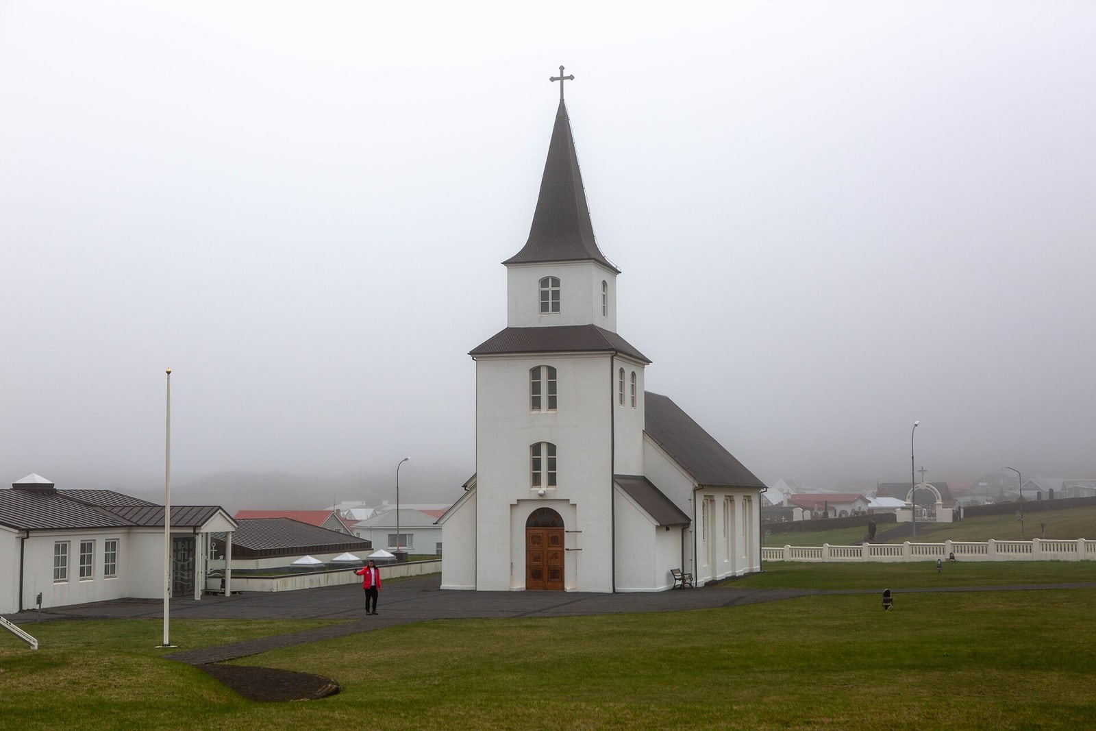 Isländisches Dorf im Nebel — Foto: Poseidon Expeditions
